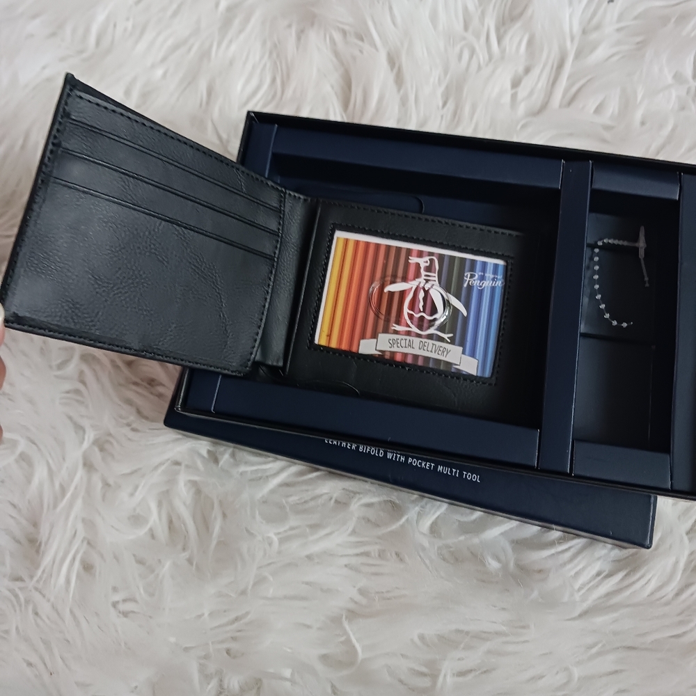 Penguin wallet for men color black